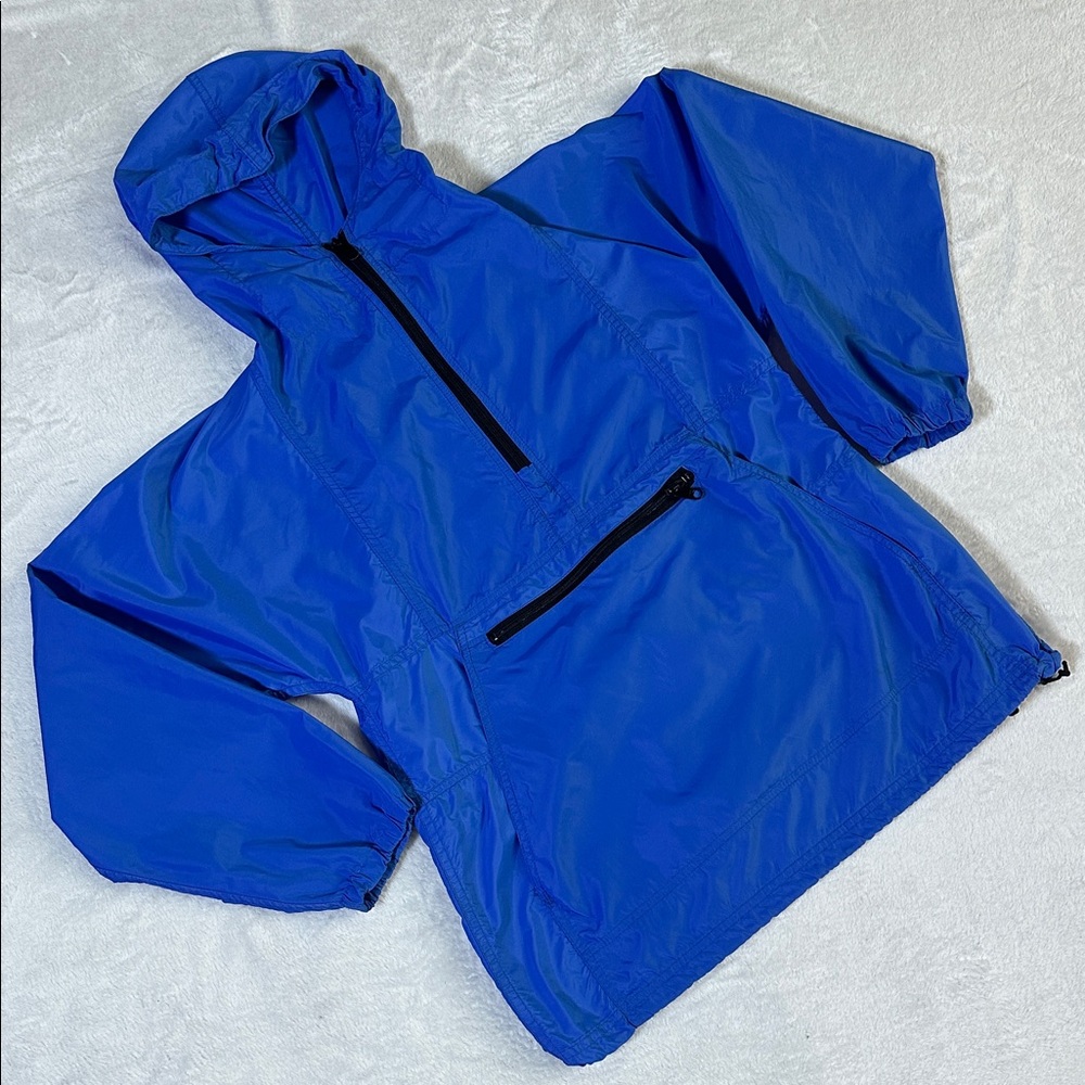 Vintage LL Bean Pullover Lightweight Hooded Windbreaker Anorak USA Gorp Hiking M